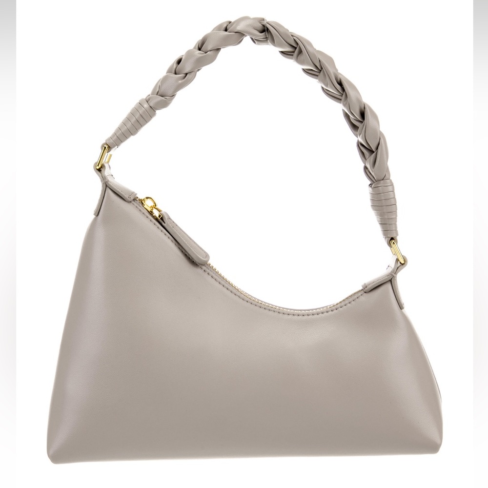 Aupen Grey Braided Shoulder Nirvana Ash Bag NEW